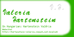 valeria hartenstein business card
