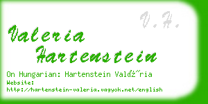 valeria hartenstein business card